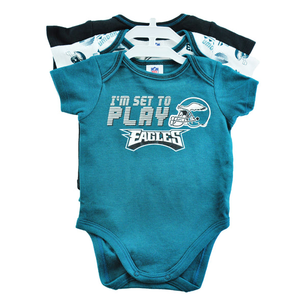 Eagles Onesie S/S ~ Crawl Walk Tackle! 6-12m